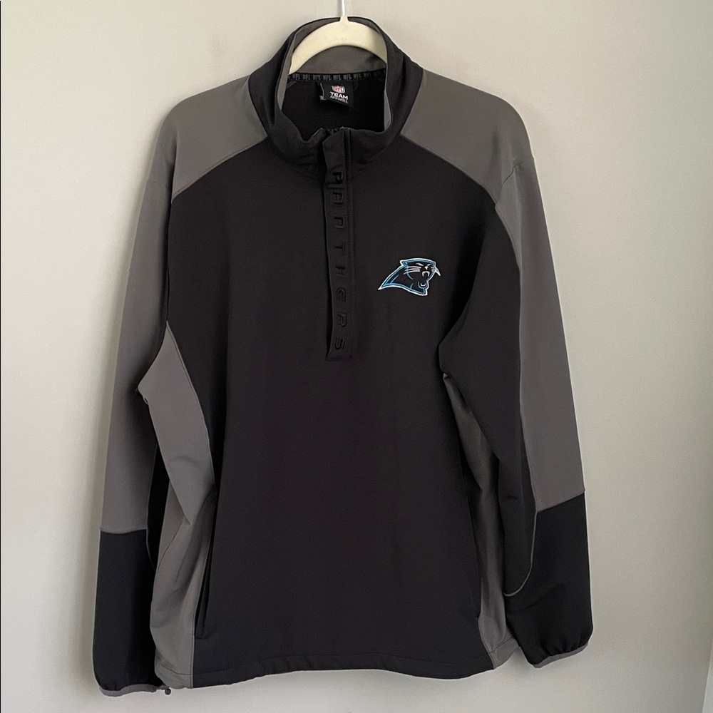 NFL Panthers Team 1/4 Zip Pullover Windbreaker Size XL